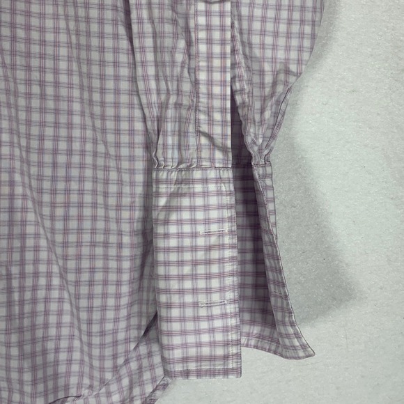 Turnbull Asser Gingham Dress Shirt Men 15.5-39 Sea Island Cotton French Cuff - Picture 4 of 9
